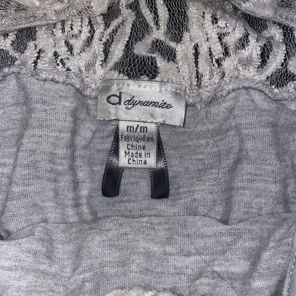 Grey maxi dress with lace bodice - Picture 3 of 3